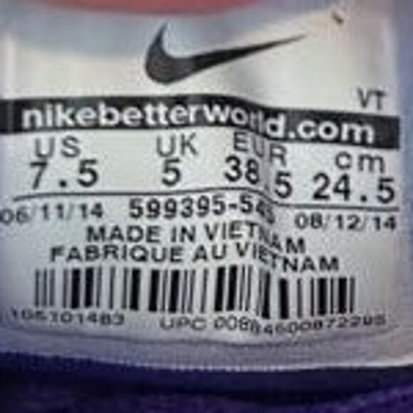 Nike - Lunar Glide 5 - Running Shoes - Blue/Purple - Women's - 7.5 - 599395-545 - Picture 9 of 9